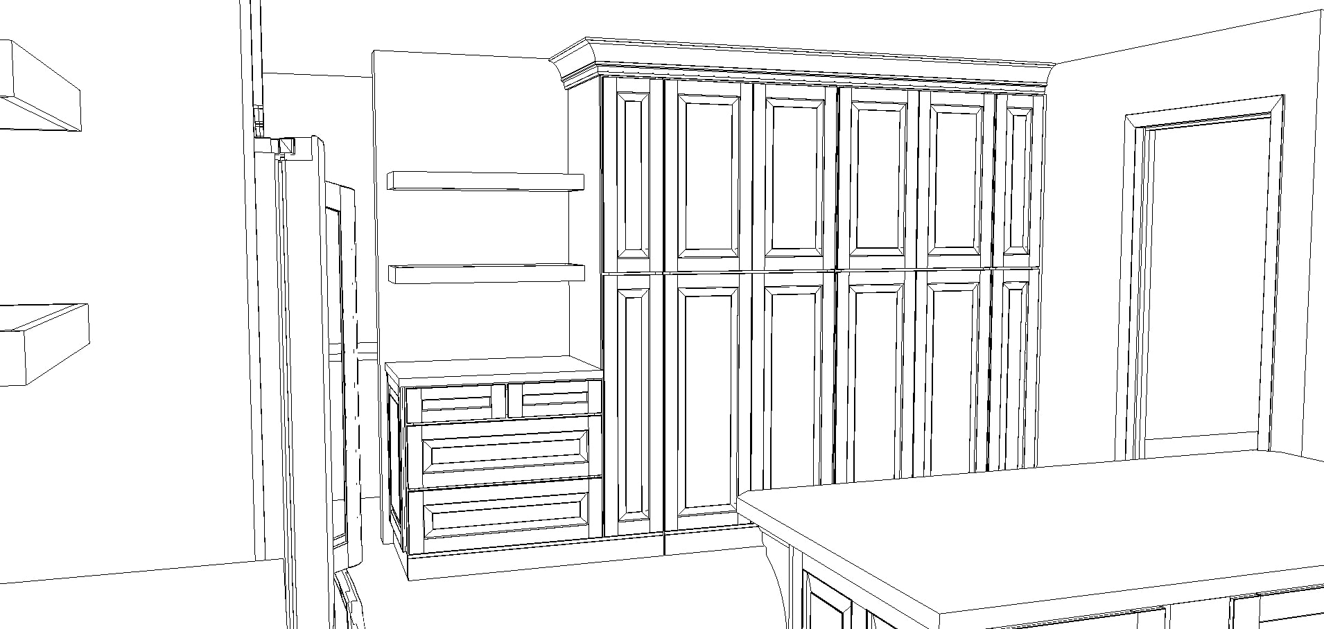 kitchen cabinet plans for a rustic refined kitchen with Kraftmaid | Maison de Pax