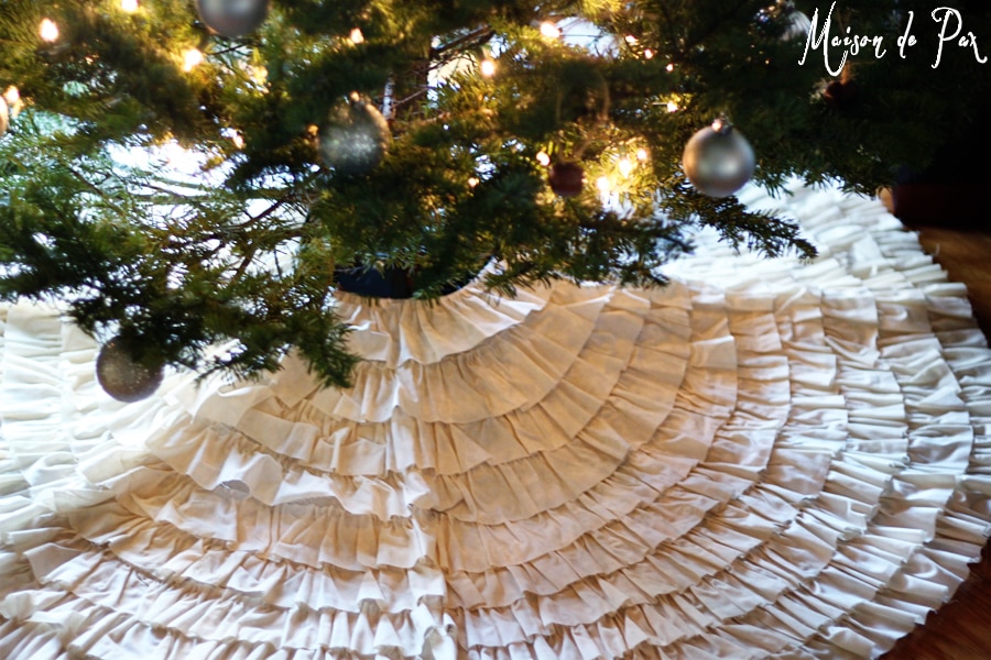 ruffled tree skirt- Maison de Pax