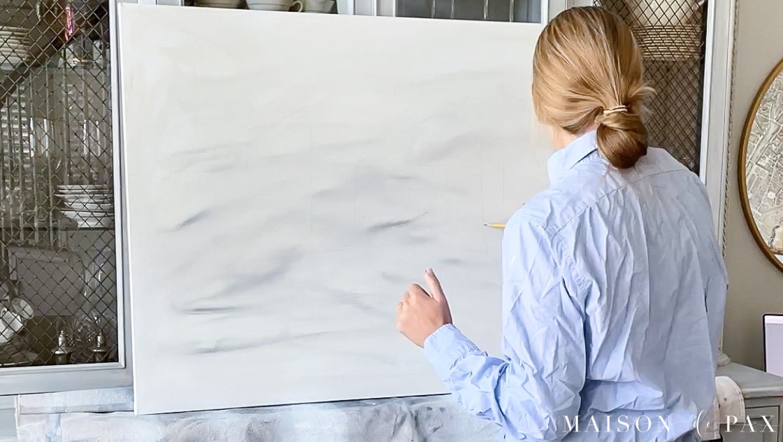 pencil outline for large scale art work