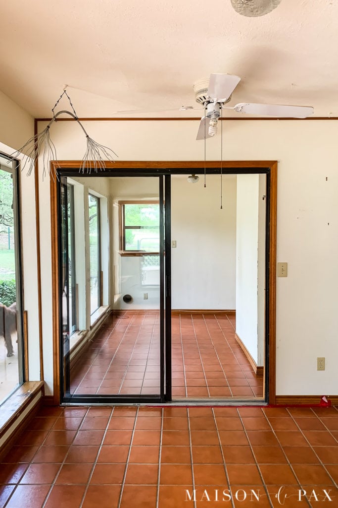 interior sliding glass doors need update