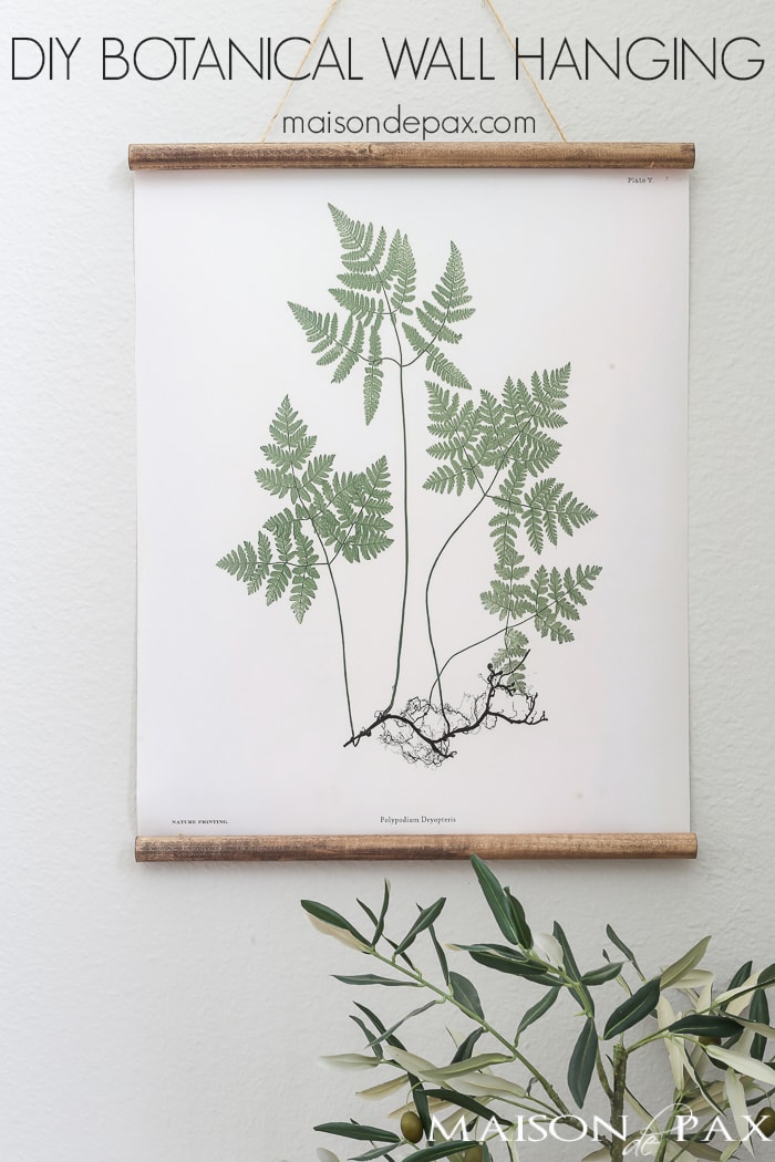 Looking to add a little farmhouse charm to your space? This DIY botanical hanging is so easy. Make it AND so many other fun, farmhouse, DIY Projects.
