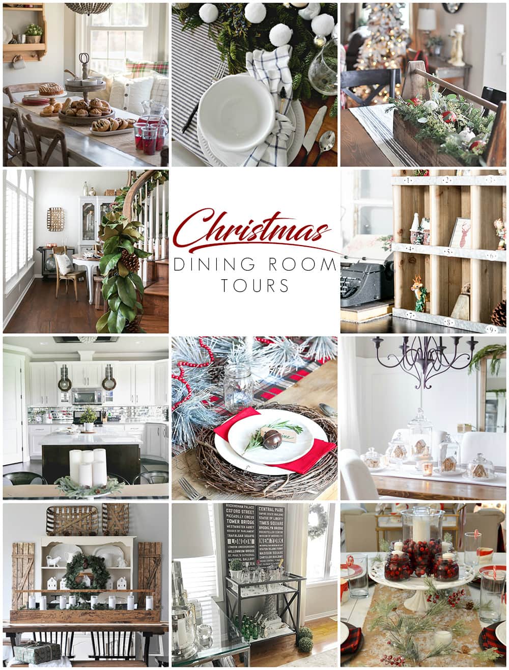 Beautiful dining rooms decorated for the holidays... so many Christmas dining room decorating ideas!