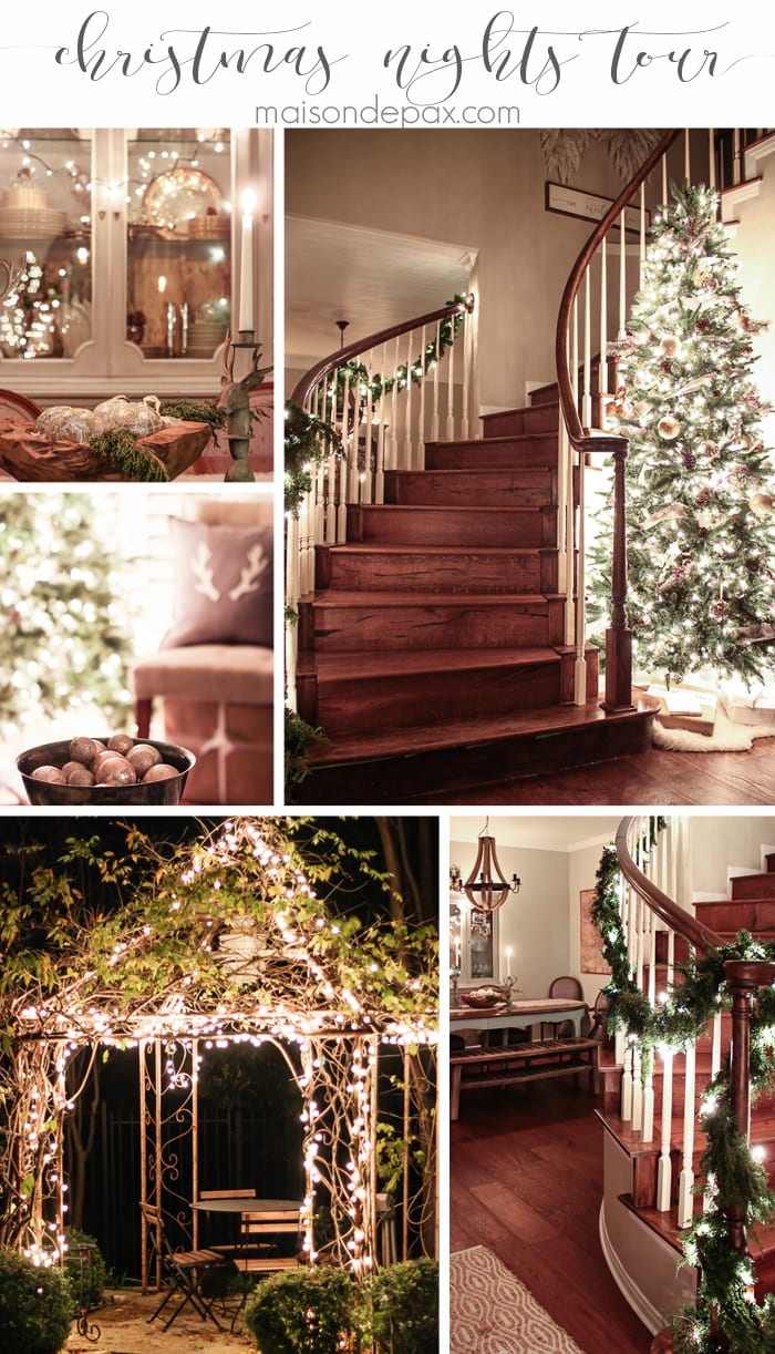 What a beautiful home! Holiday eye candy: a lovely home full of twinkling Christmas lights and beautiful nighttime pictures | aiweb9ygdry.cmersite.com