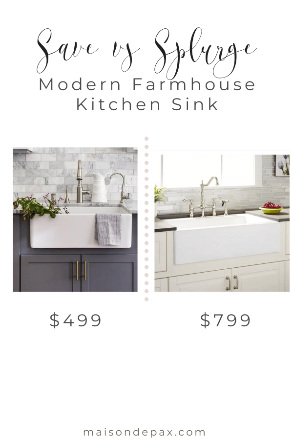 Modern farmhouse apron sink ideas- Maison de Pax