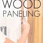 how to paint orange wood paneling white | Maison de Pax