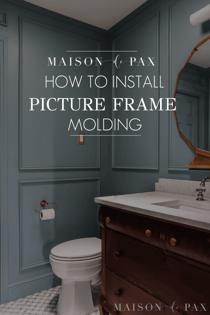 how to install picture frame molding