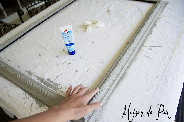 antique painted picture frame tutorial- Maison de Pax