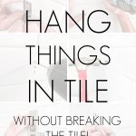 step by step tutorial of drilling into tile