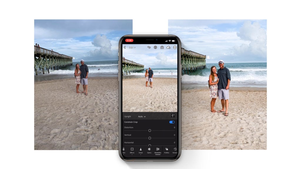 before and after lightroom mobile app editing