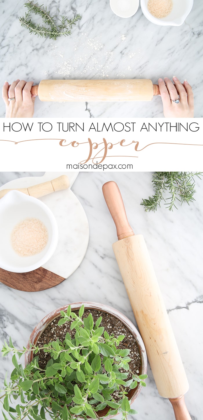 How to turn kitchen accessories into copper- Maison de Pax