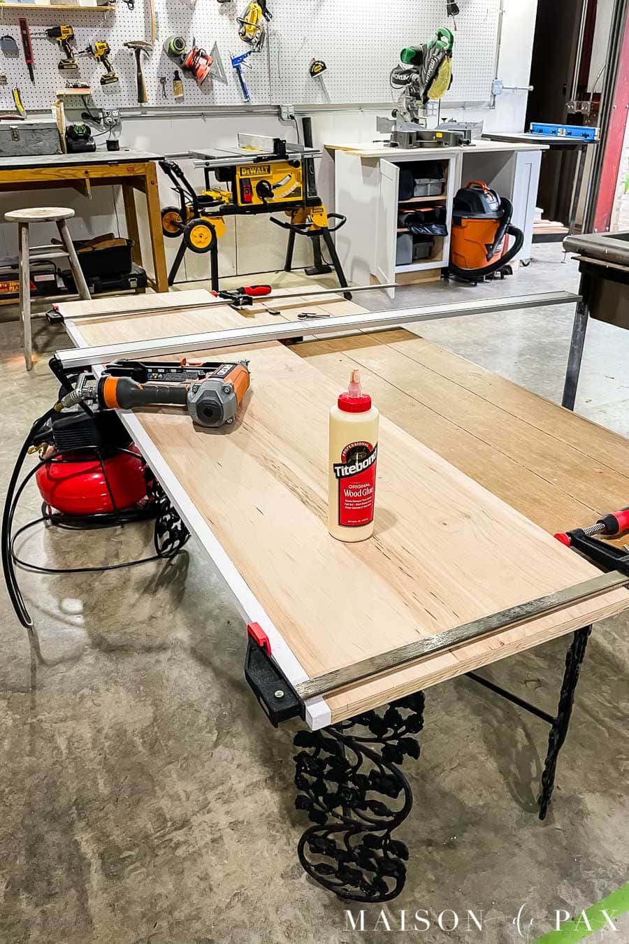 attach solid wood to plywood for facing
