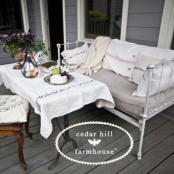 french country spring porch 