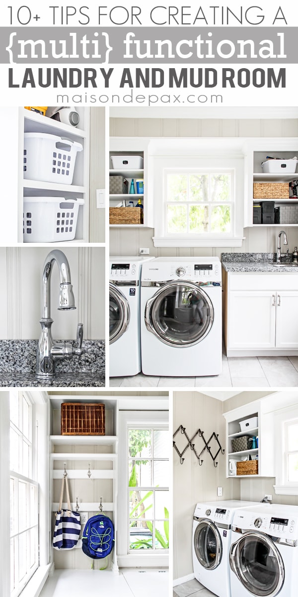I love this laundry room! 10+ Tips for Creating a {multi} Functional Laundry and Mud Room | aiweb9ygdry.cmersite.com