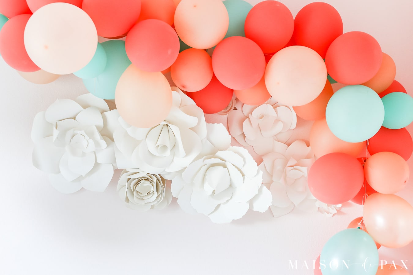 DIY bold and bright balloon garland - Maison de Pax
