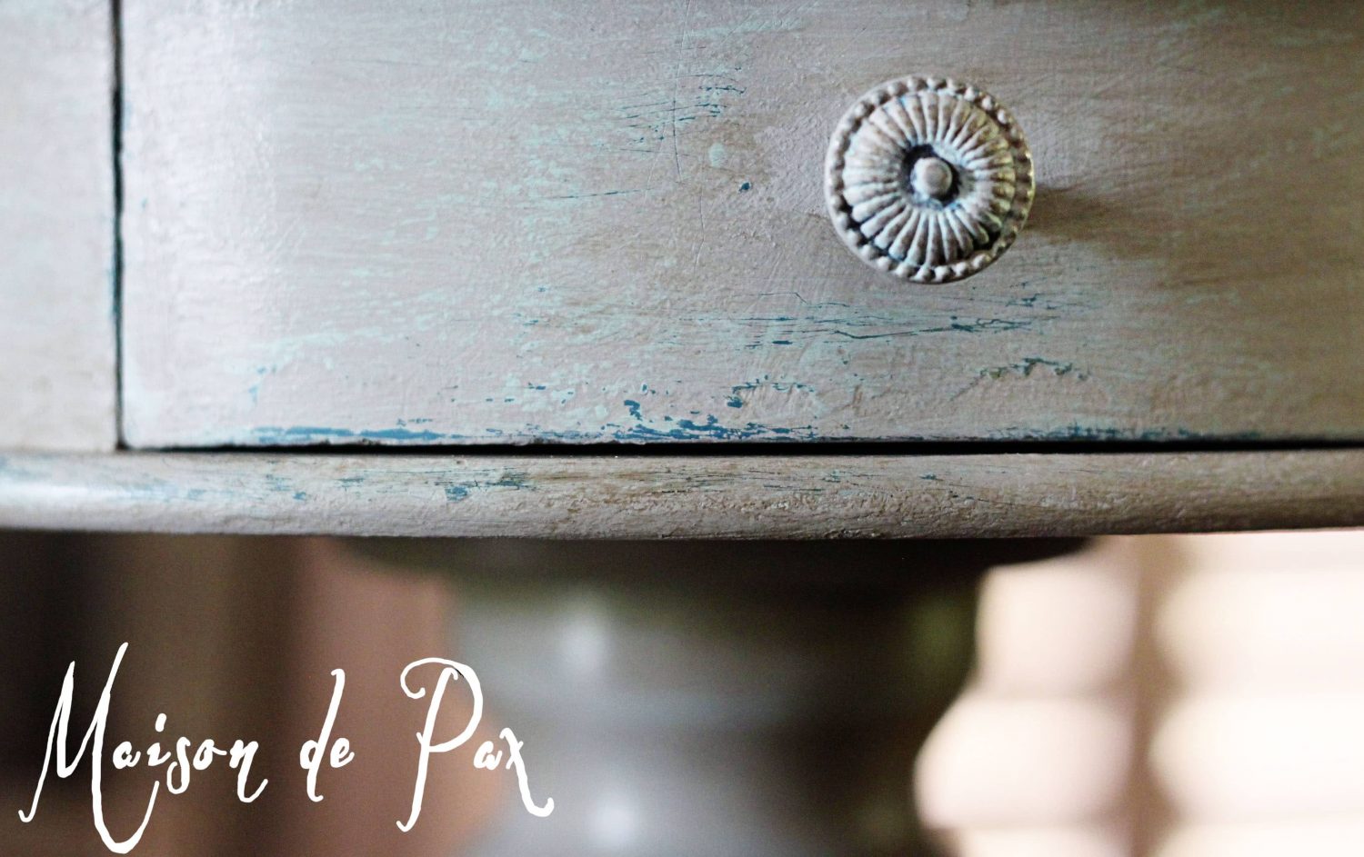 Wax Resist Side Table Tutorial