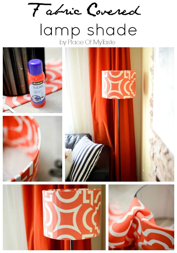 DIY Fabric-Covered Lamp Shade