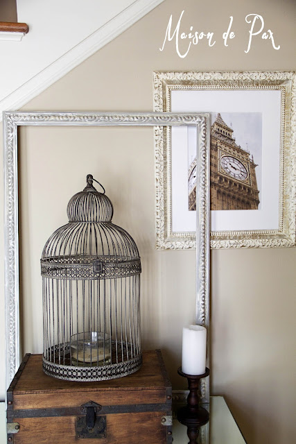 antique painted picture frame tutorial- Maison de Pax