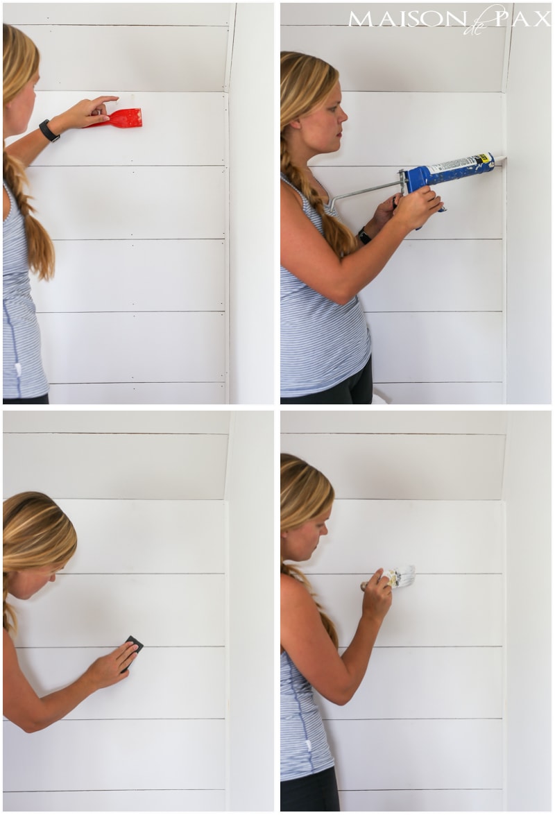 excellent tutorial on getting that diy shiplap look! - Maison de Pax