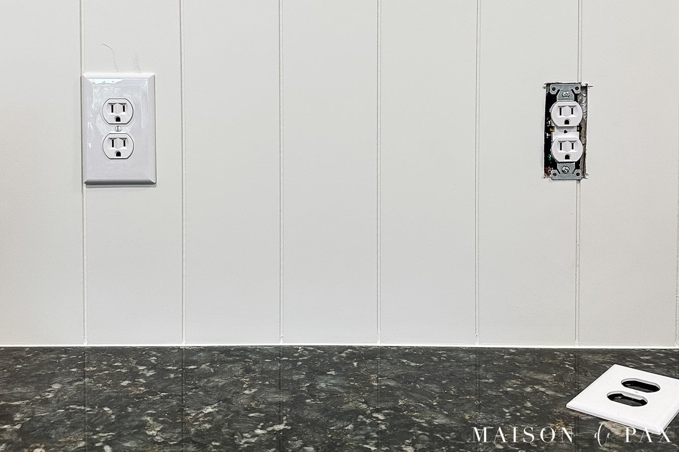 making electrical outlets the right depth for wall paneling