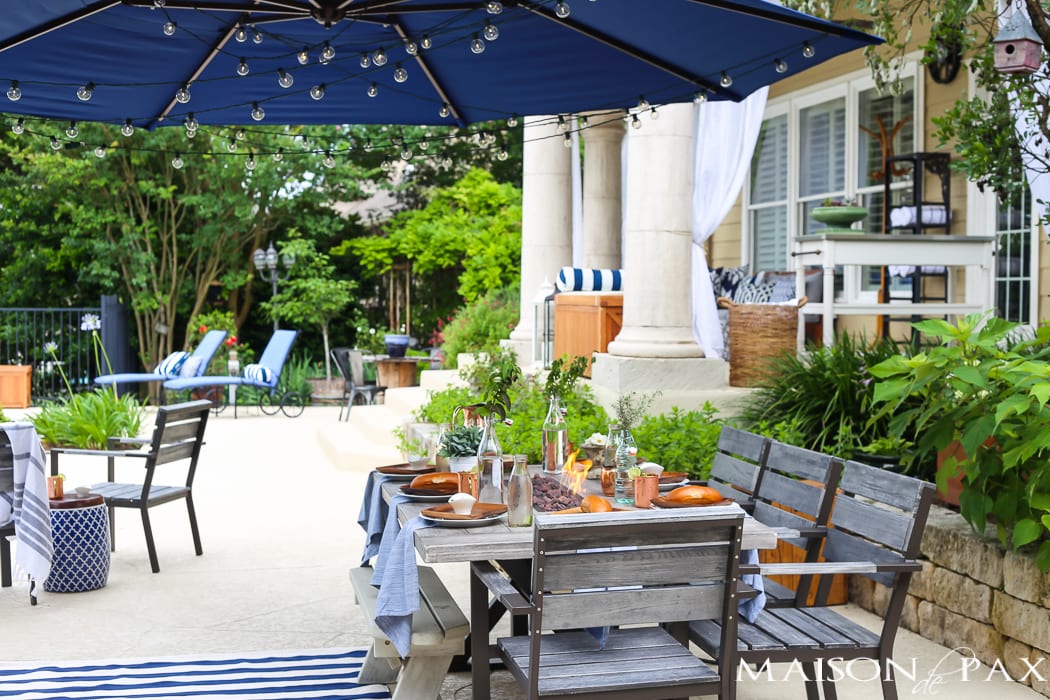 Summer Outdoor Dining Space REVEAL