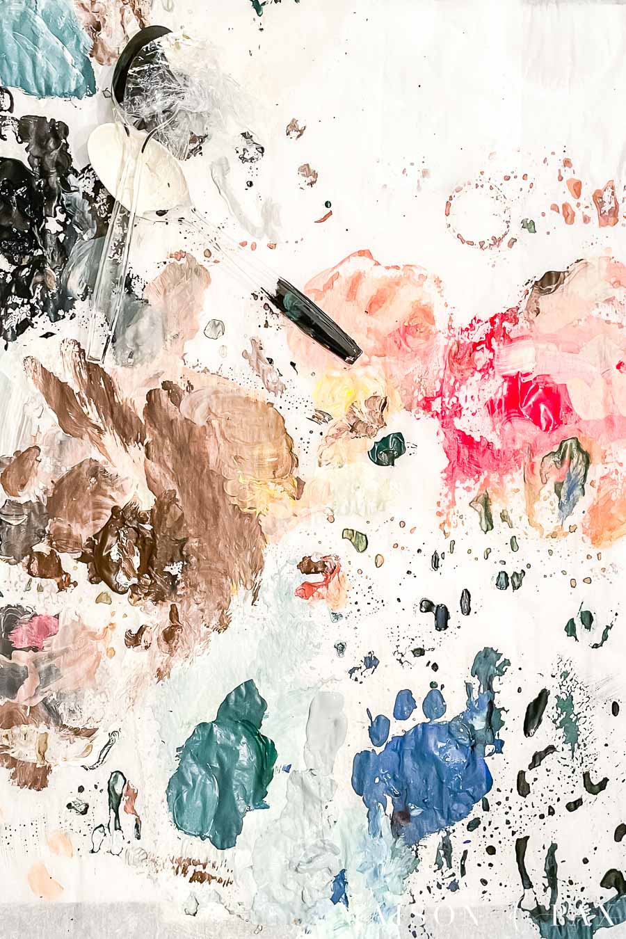 mixing acrylic paints