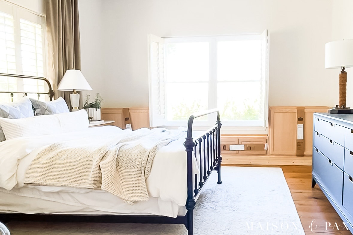 laying out premade cabinet boxes for window seat