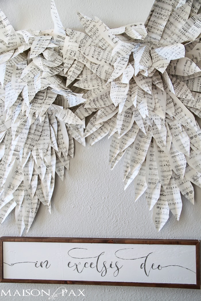 How to make angel wings from vintage sheet music... Stunning! aiweb9ygdry.cmersite.com