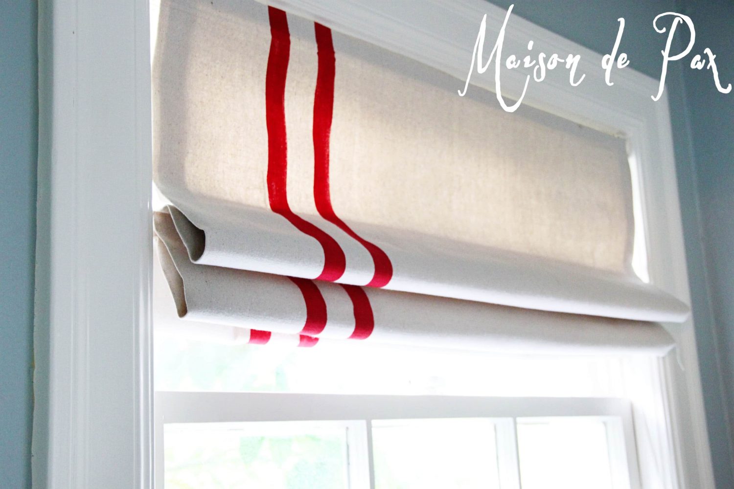 diy mini blinds turned roman shade
