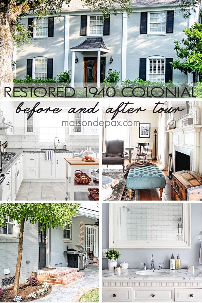 What a lovely restoration!  A 1940 colonial is made beautifully modern and functional while maintaining its original charm: get the full before and after at aiweb9ygdry.cmersite.com