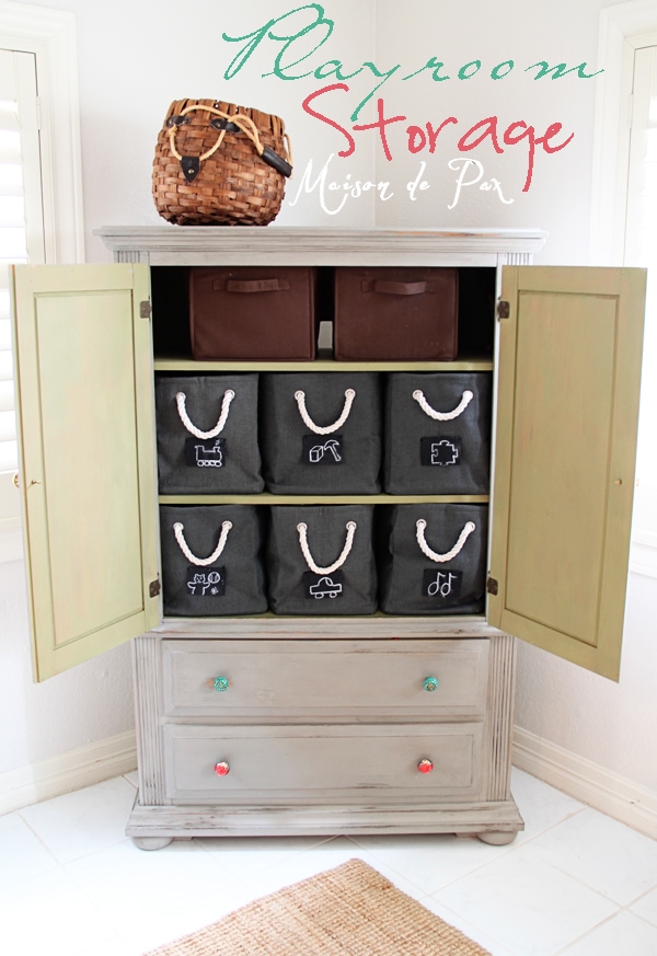 Playroom Storage- Maison de Pax