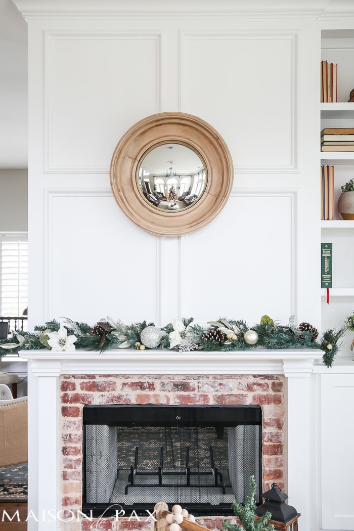 Green and white Christmas decorating ideas - Maison de Pax