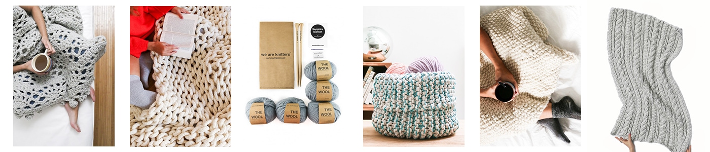great gift ideas! knitting kits with high quality, gorgeous wool and full instructions #giftideas
