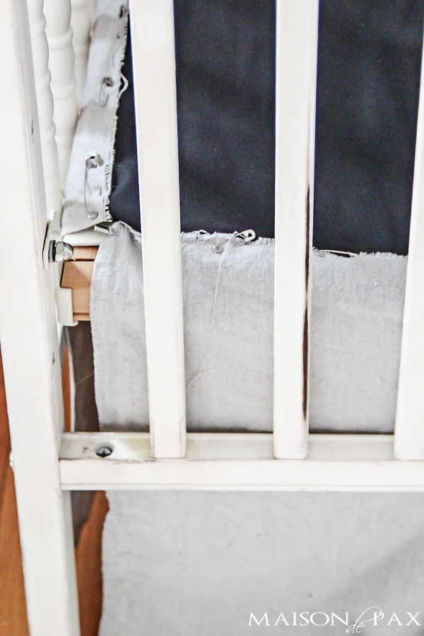 step by step EASY tutorial for a gorgeous linen look diy crib skirt from drop cloth | aiweb9ygdry.cmersite.com