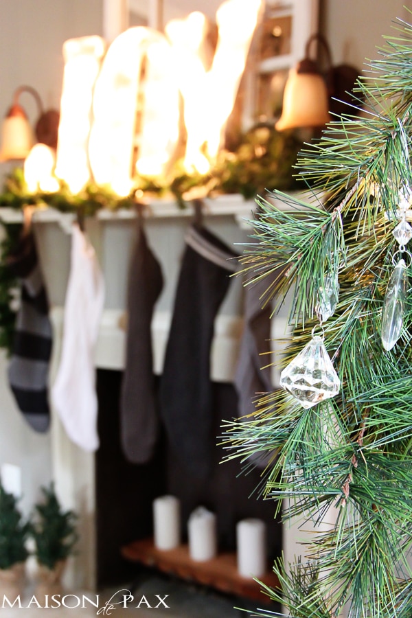 DIY stockings from thrift store socks- Maison de Pax