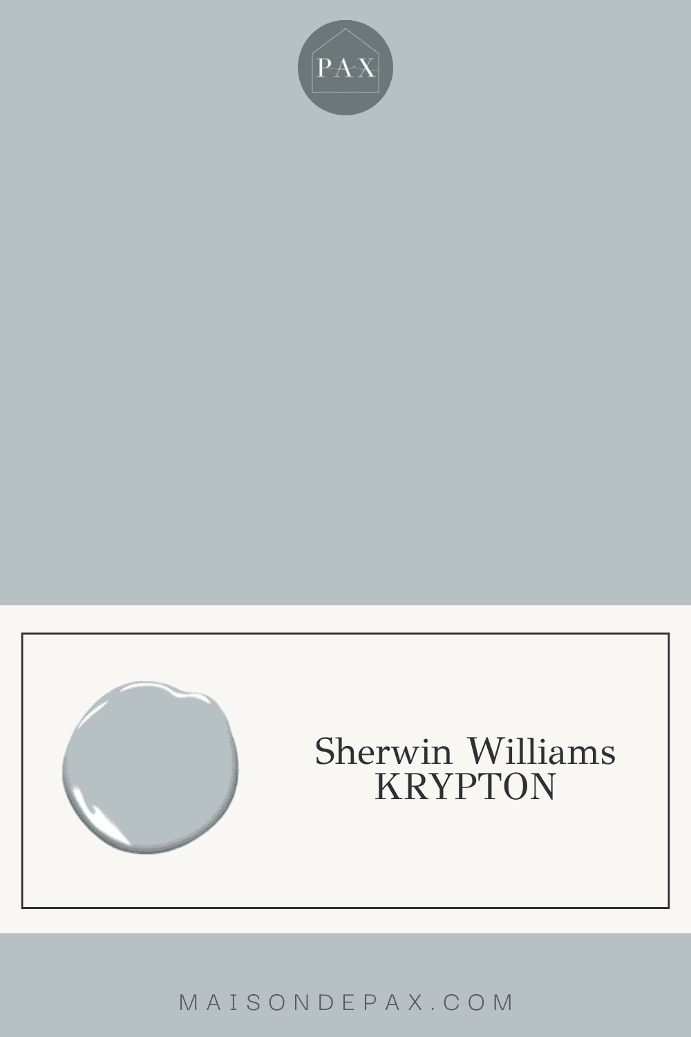 Sherwin Williams Krypton - light blue paint color