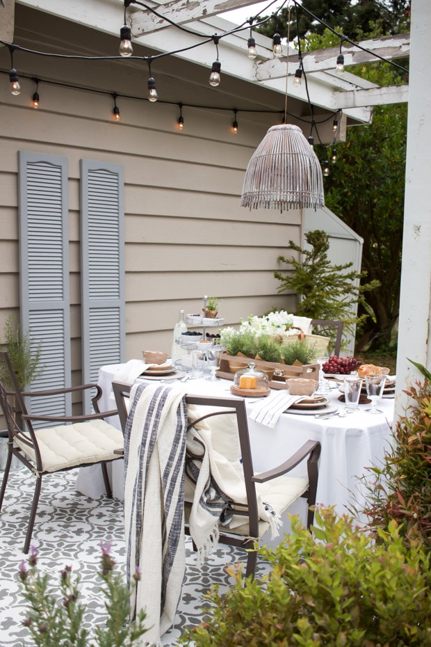 Dining Set with White Linens