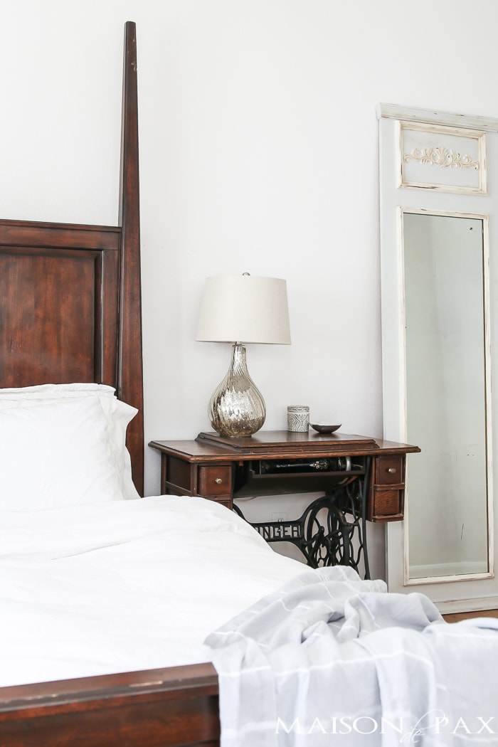 Simple, neutral, lovely spring decorating ideas plus 5 tips for easy spring decor.