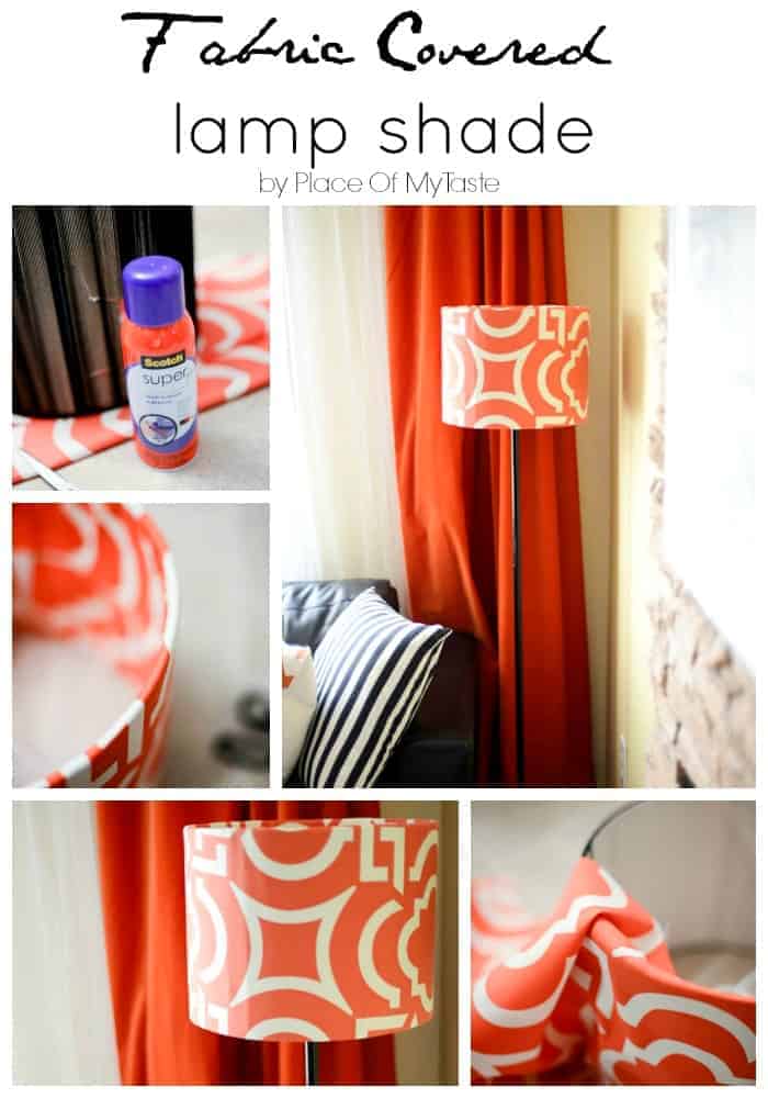 Fabric covered lamp shade by Place of My Taste 1