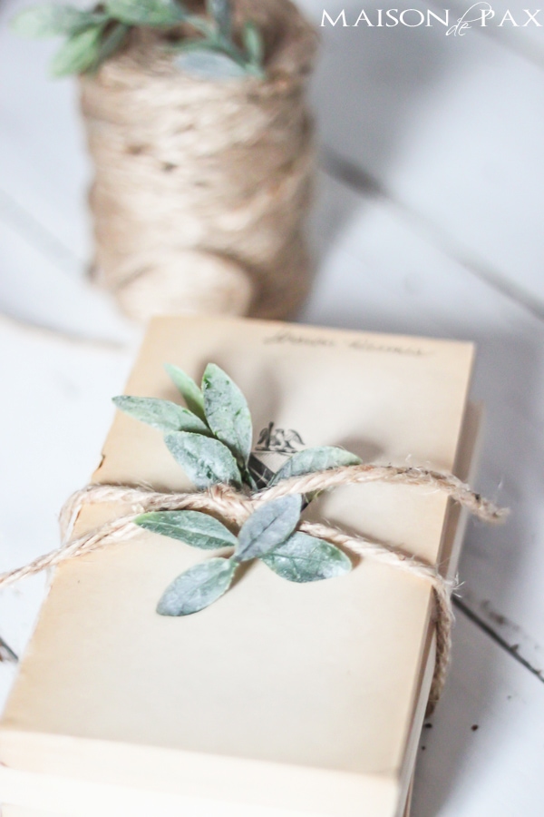 So pretty!  Great idea for old, thrift store books | MaisondePax.com