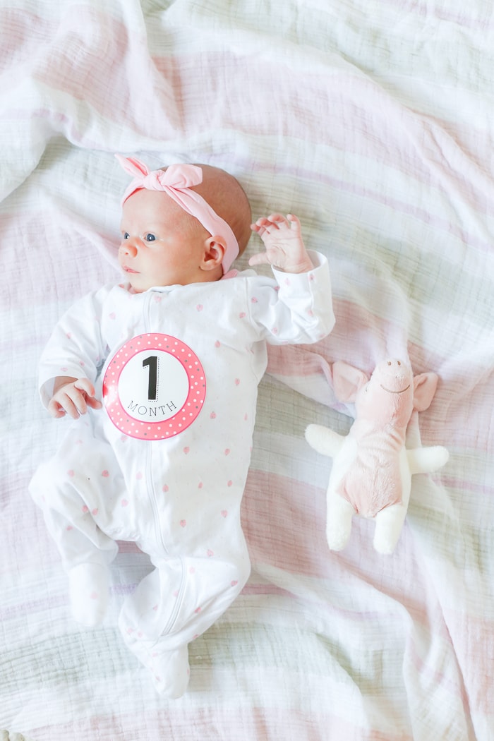 1 month old baby girl- Maison de Pax