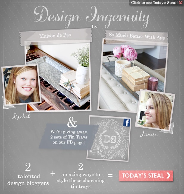 great ideas for styling metal trays
