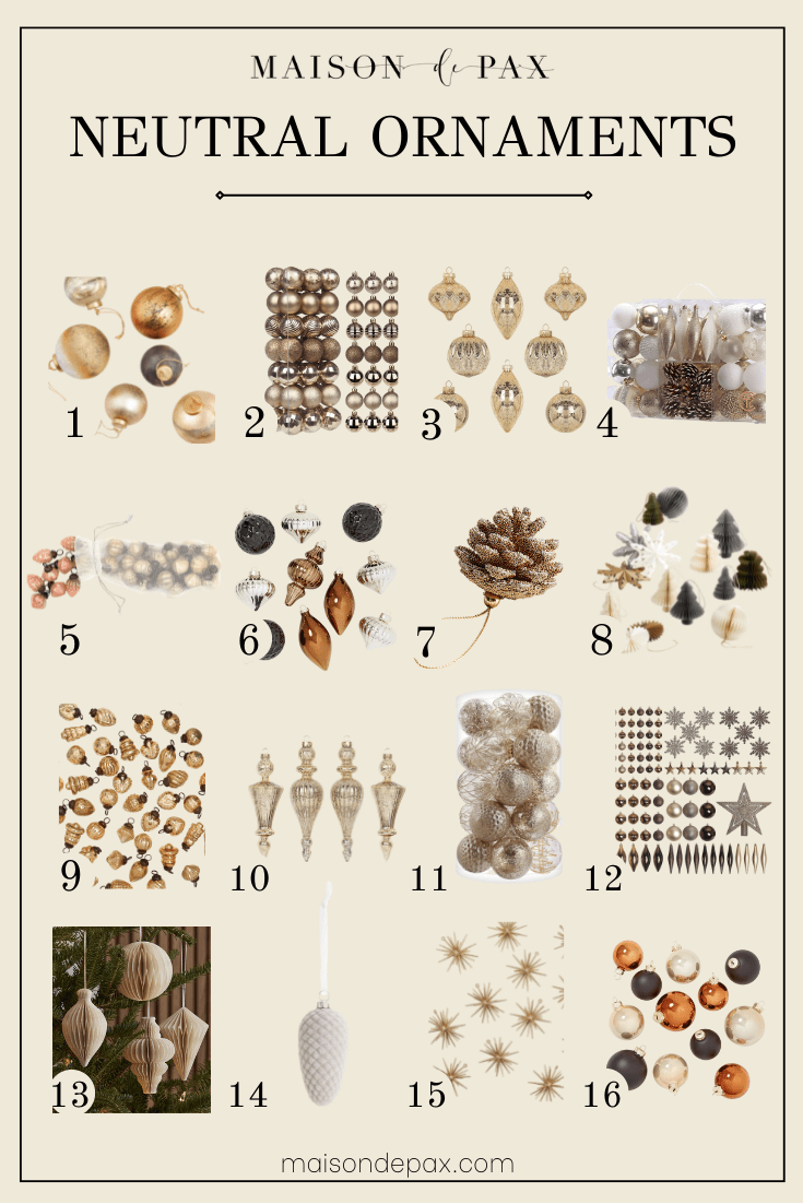best essential holiday decor: ornaments