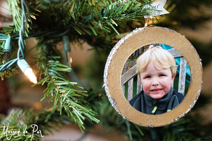 Making a place for sentimental touches at Christmas time...
