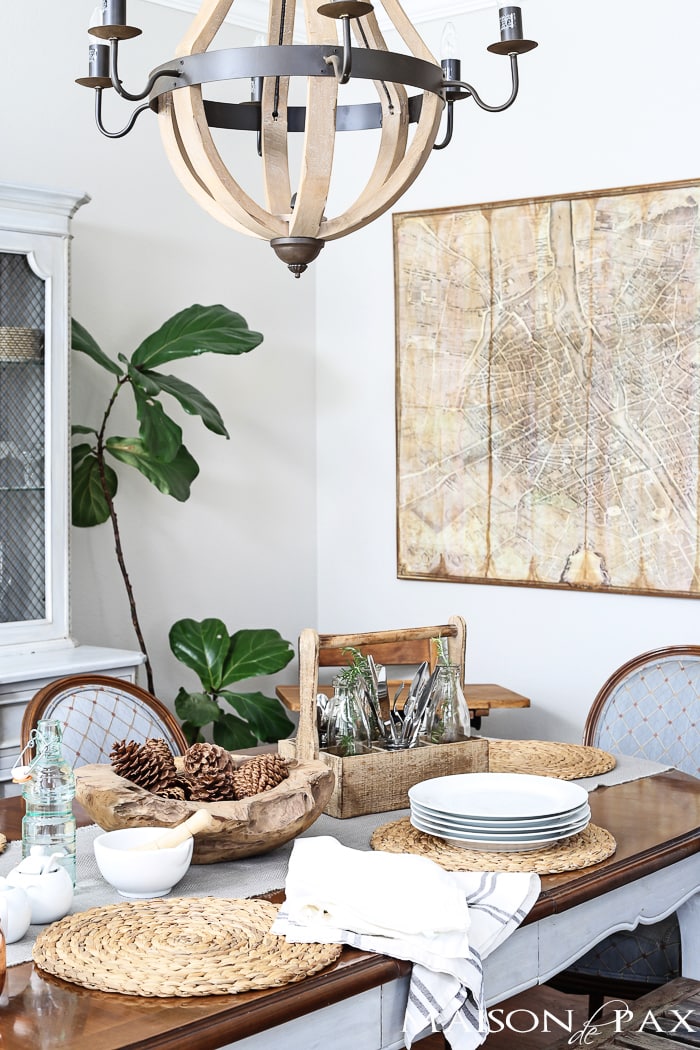 beautiful french chairs covered in a pale blue pattern
