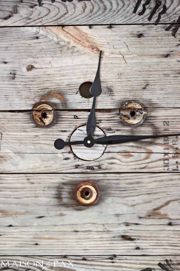 Industrial Spool Clock- Maison de Pax