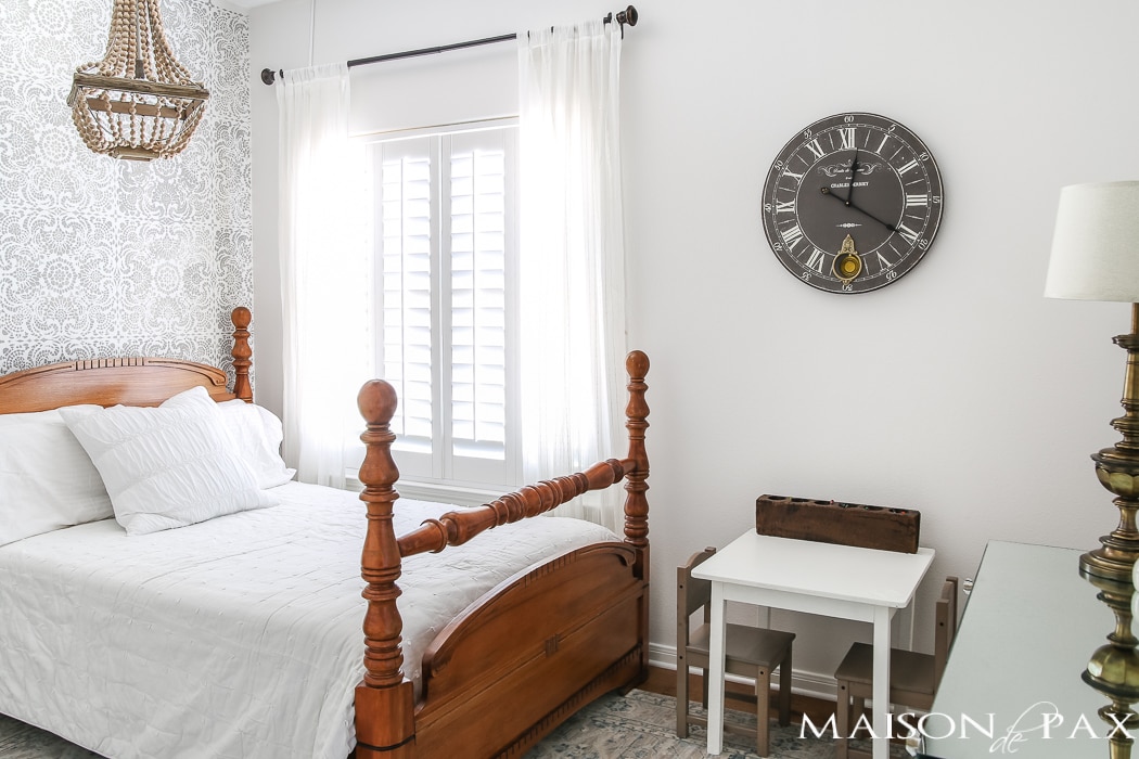 This serene gray and white little girl's room is sweet enough for any little princess but sophisticated enough to double as a restful guest room.