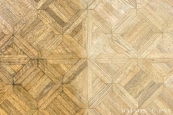 sanding to prep wood to receive stain | Maison de Pax
