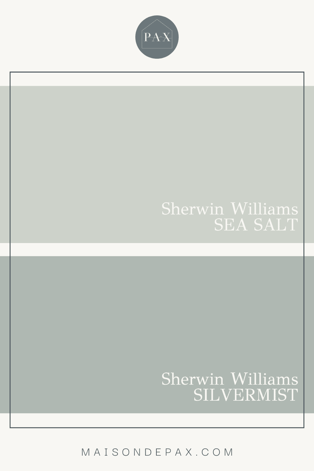 SW Sea Salt vs SW Silvermist - light blue green paint colors