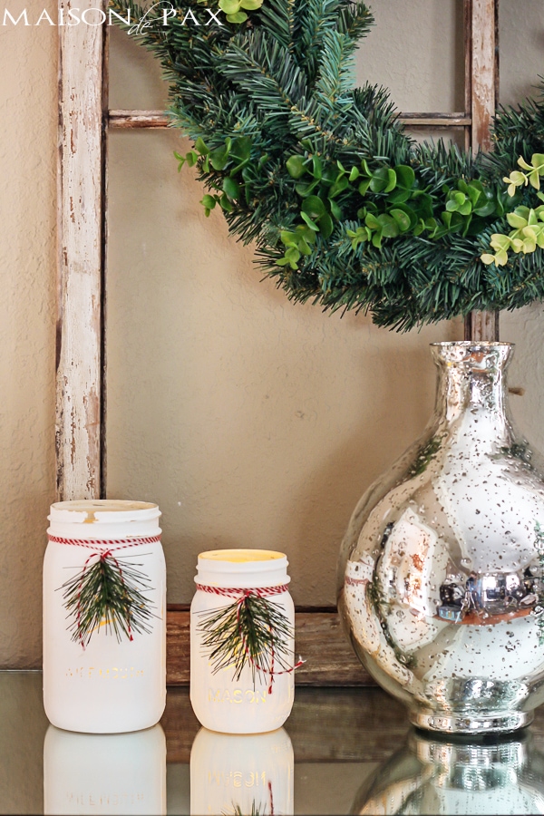Christmas Mason Jar Luminaries- Maison de Pax