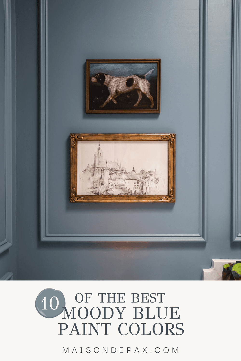 pretty blue walls with text: 10 of the best blue paint colors